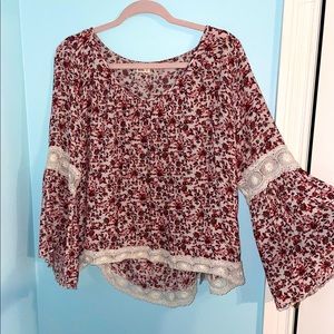 Hollister flowy shirt